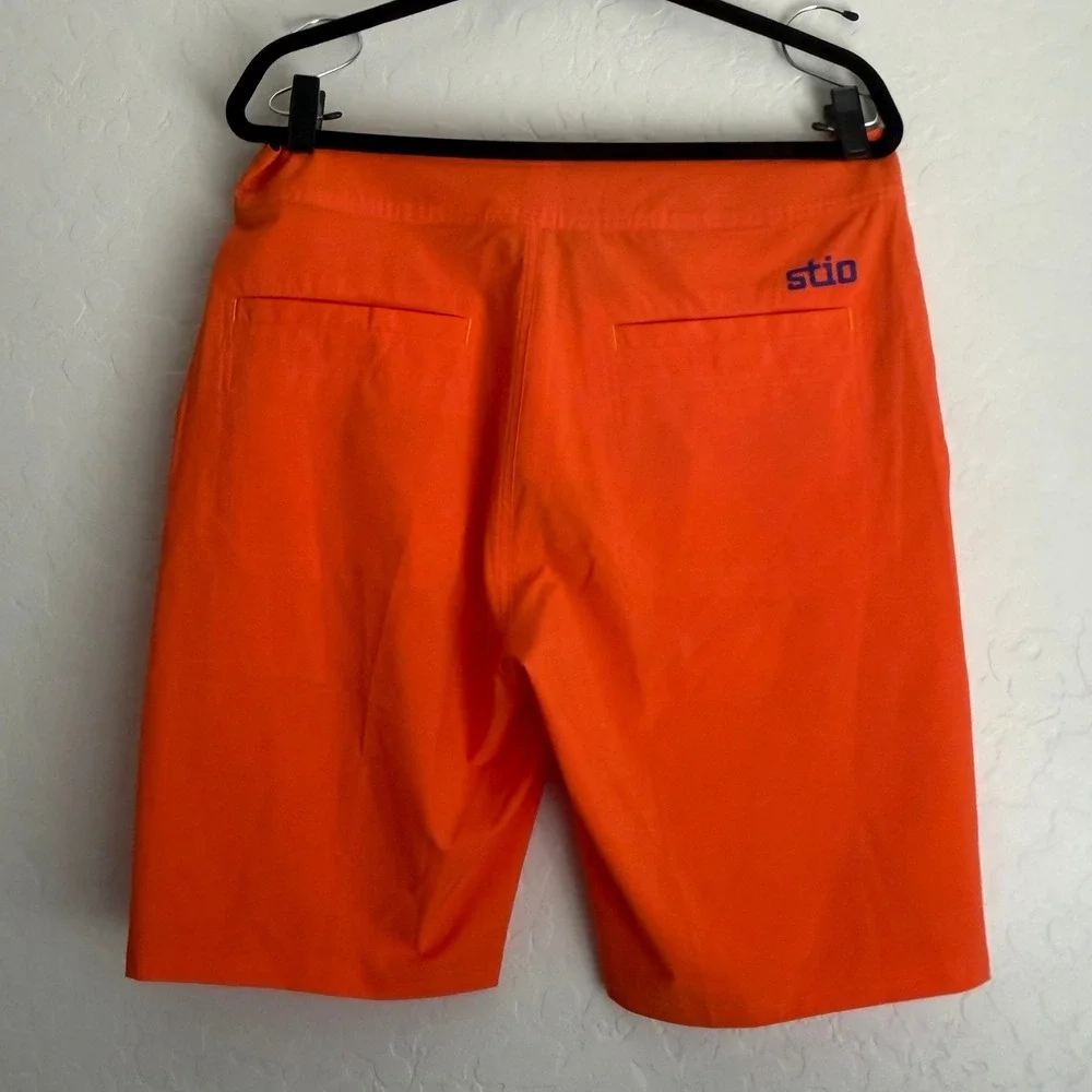 NWT Stio Men's CFS Board Shorts Out Of Bounds Orange Size 34 X 21.5